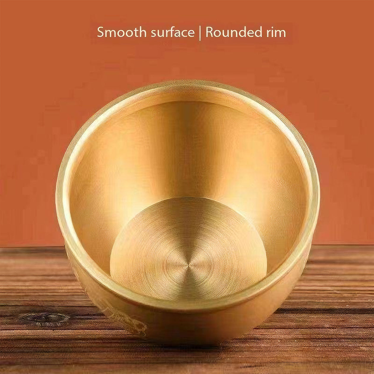 Test link, do not bid [Pure Brass] Premium Brass Rice Jar with Engraved "Hundred Blessings" - Creative Living Room Home Decor Showpiece